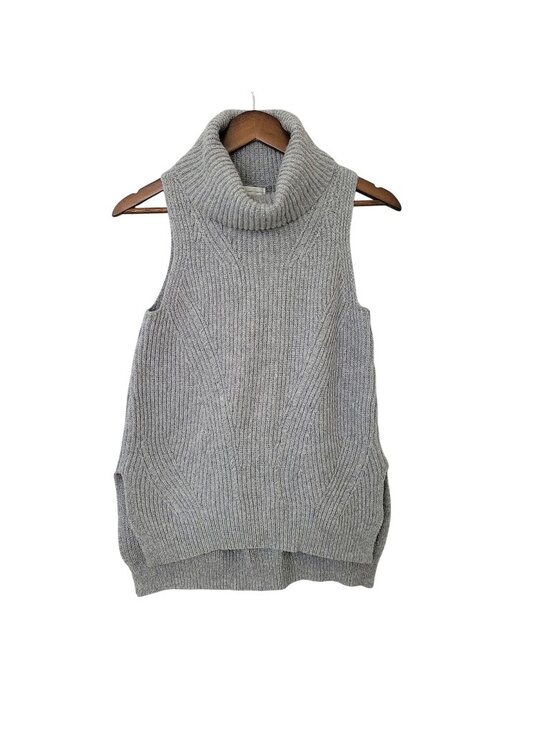 Angel Of The North Sweaters - Anthropologie Angel Of The North Sleeveless Turtleneck Sweater Vest XS Gray